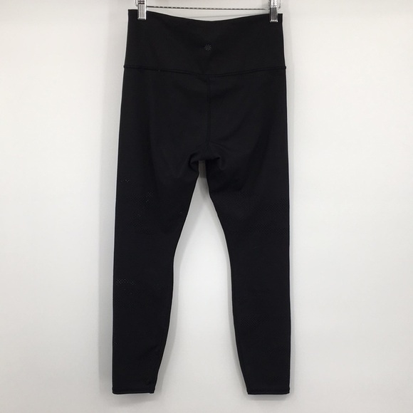 Athleta Leggings Womens Small Black Laser Cut‎ Persistence 7/8 Tight Athletic - Picture 5 of 15